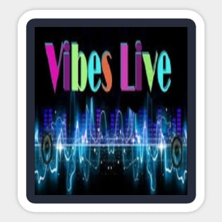 VIBES-LIVE RADIO LOGO Sticker